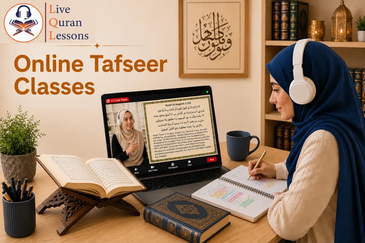 Online Quran Tafseer classes explaining the meaning of Quranic verses